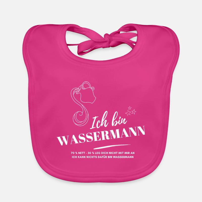 Ich bin Wassermann Sternzeichen Astrologie Baby Bio-Lätzchen