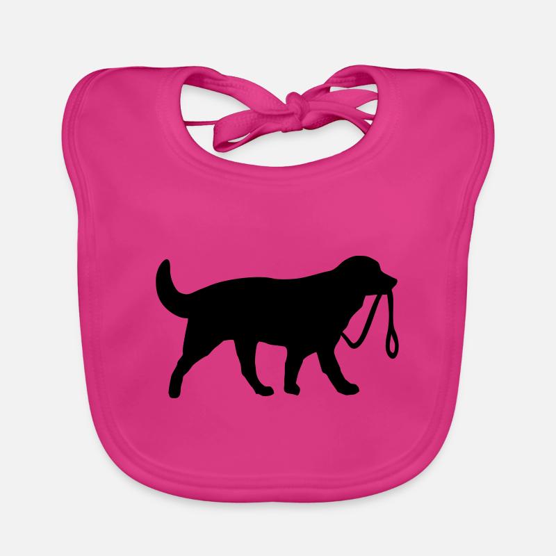 Chien en laisse Bavoir bio Bébé