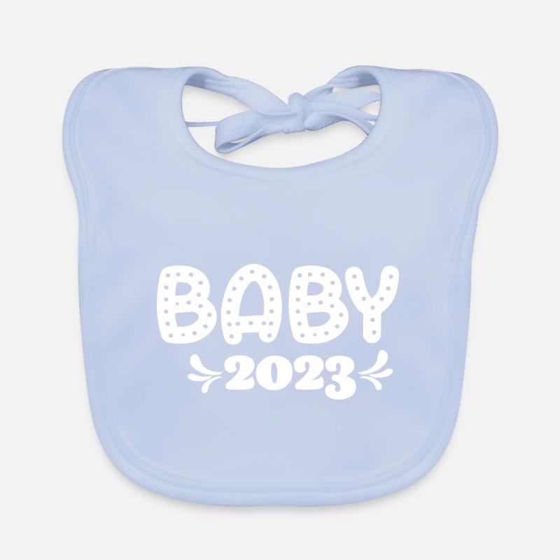 Bébé 2023 Grossesse Annonce Naissance bébé Bavoir bio Bébé