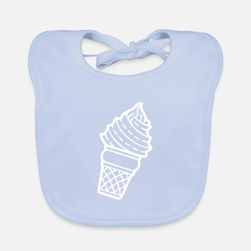 Achetez un cornet de glace avec de la glace molle Bavoir bio Bébé