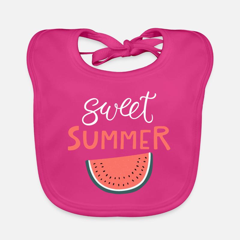 Melon d'eau douce d'été Bavoir bio Bébé