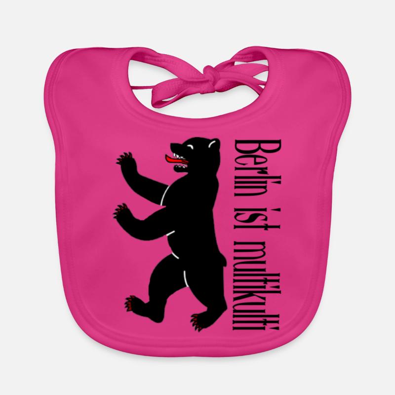 Berlin est multiculturel, idée cadeau Bavoir bio Bébé