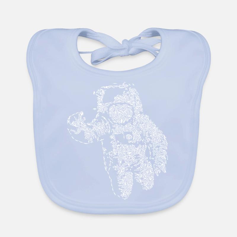 Superbe conception de l'astronaute volant Bavoir bio Bébé