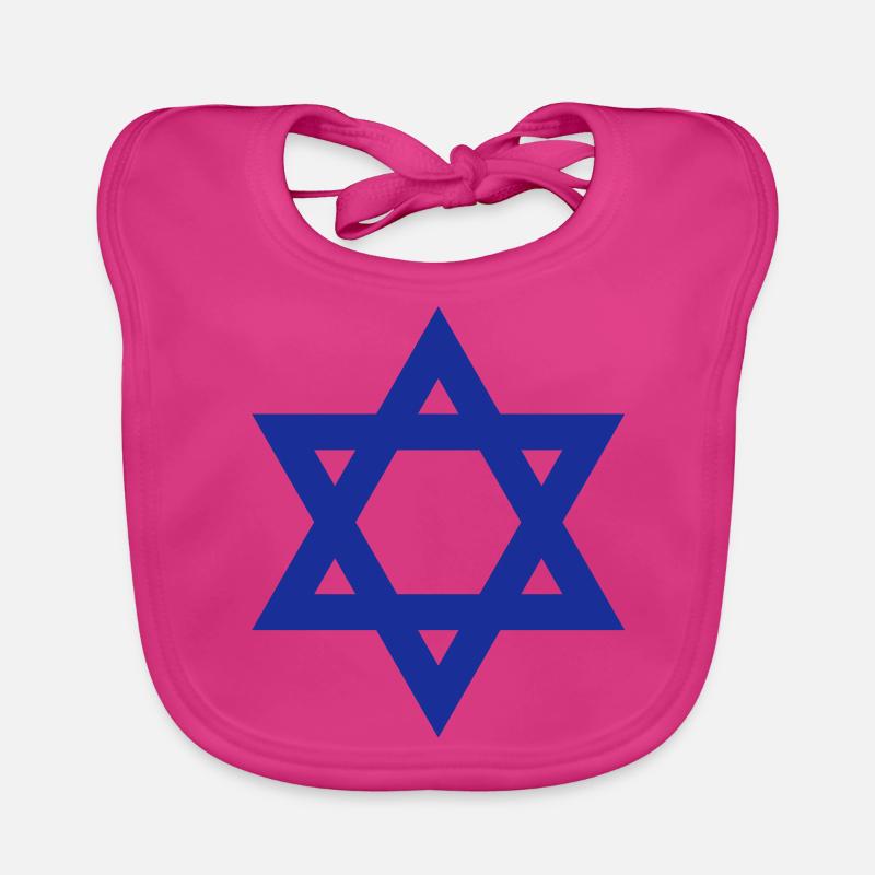 Juda__V001 - Bavoir bio Bébé - fuchsia