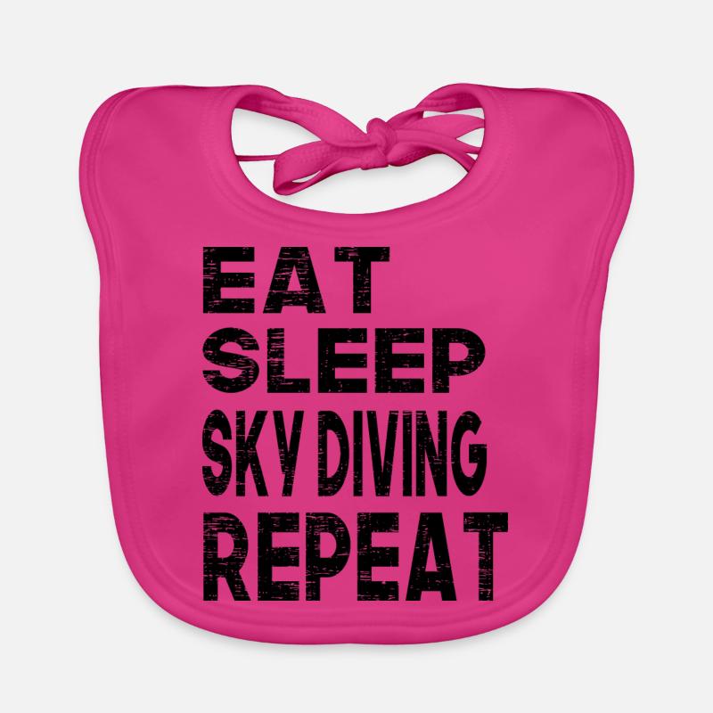 Manger Sommeil Sky Diving Répéter Bavoir bio Bébé