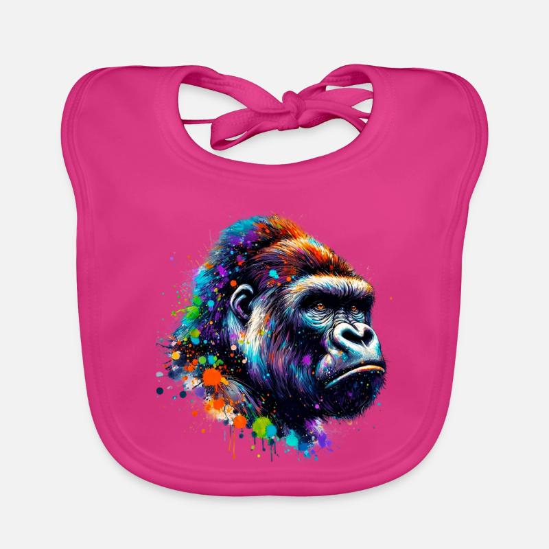 Gorille Bavoir bio Bébé