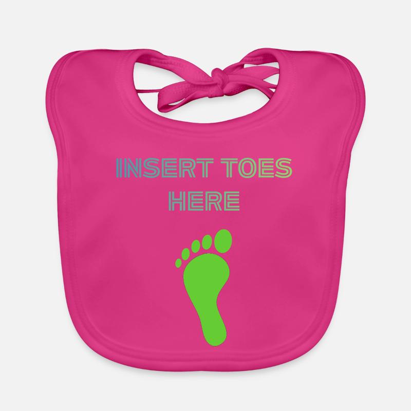 Insert Toes Here Organic Baby Bibs