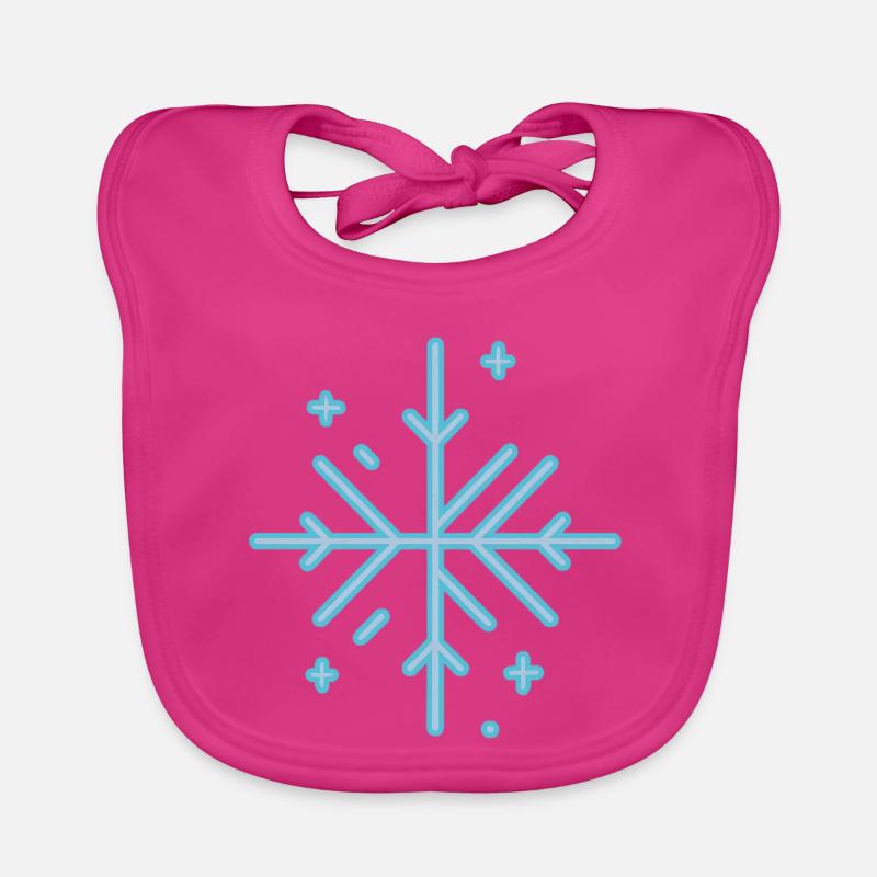 SNOWFLAKE Organic Baby Bibs