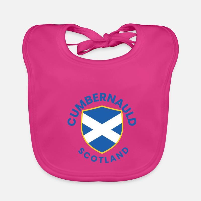 Cumbernauld Scotland Shield Organic Baby Bibs