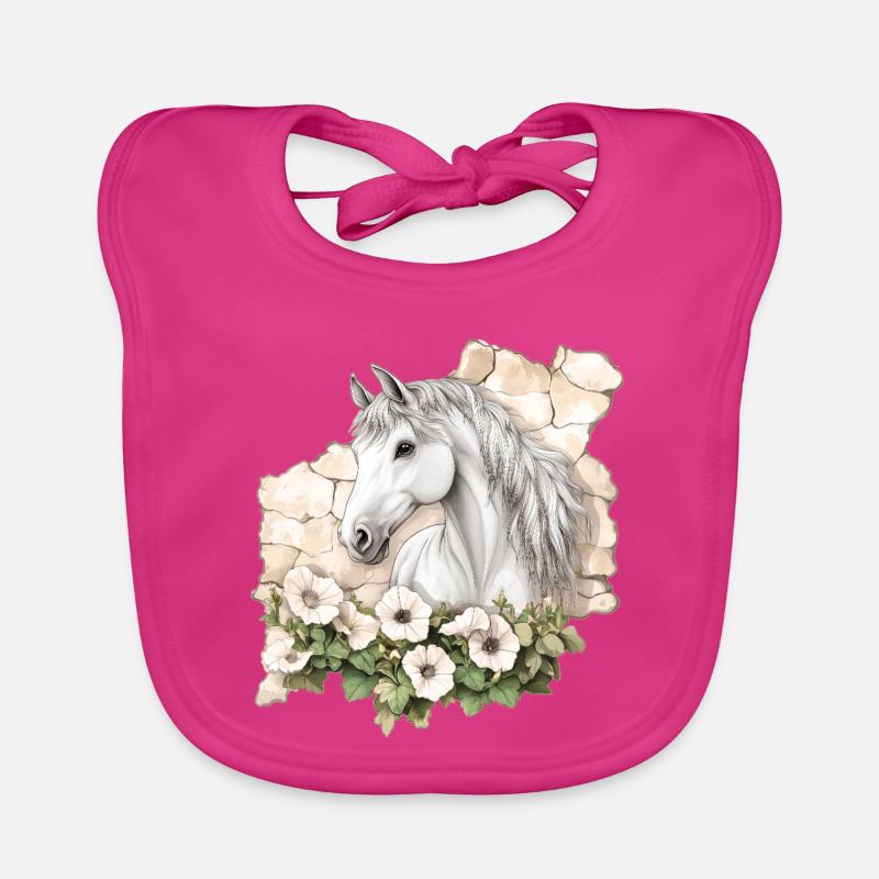 Cheval Bavoir bio Bébé