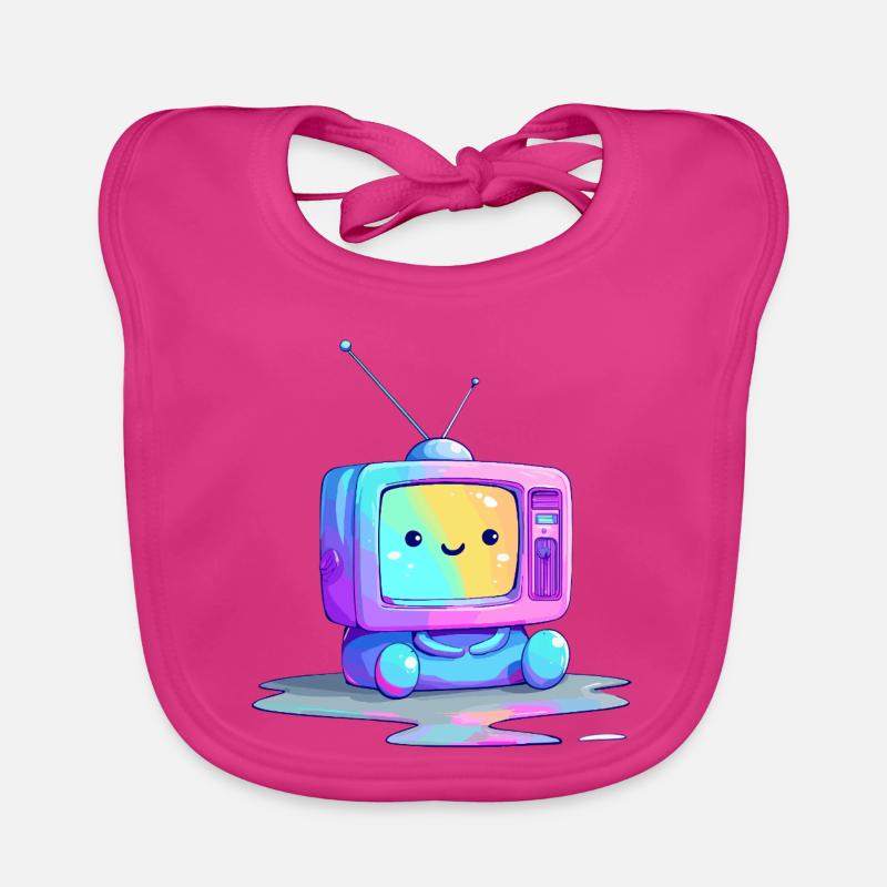 Regenbogen TV Kuscheltier Baby Bio-Lätzchen