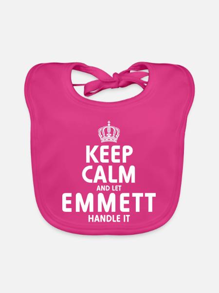 EMMETT, regel das. - Baby Bio-Lätzchen - Fuchsia
