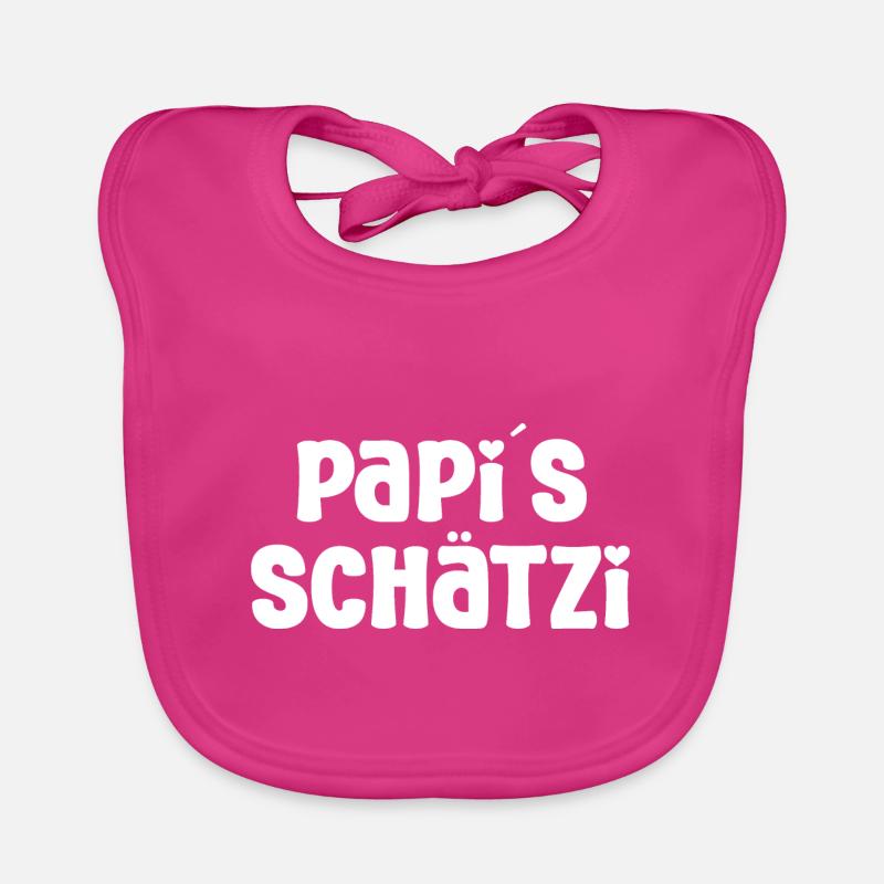 Papis Schätzi Papa Schweiz Papi Schweiz Baby Bio-Lätzchen