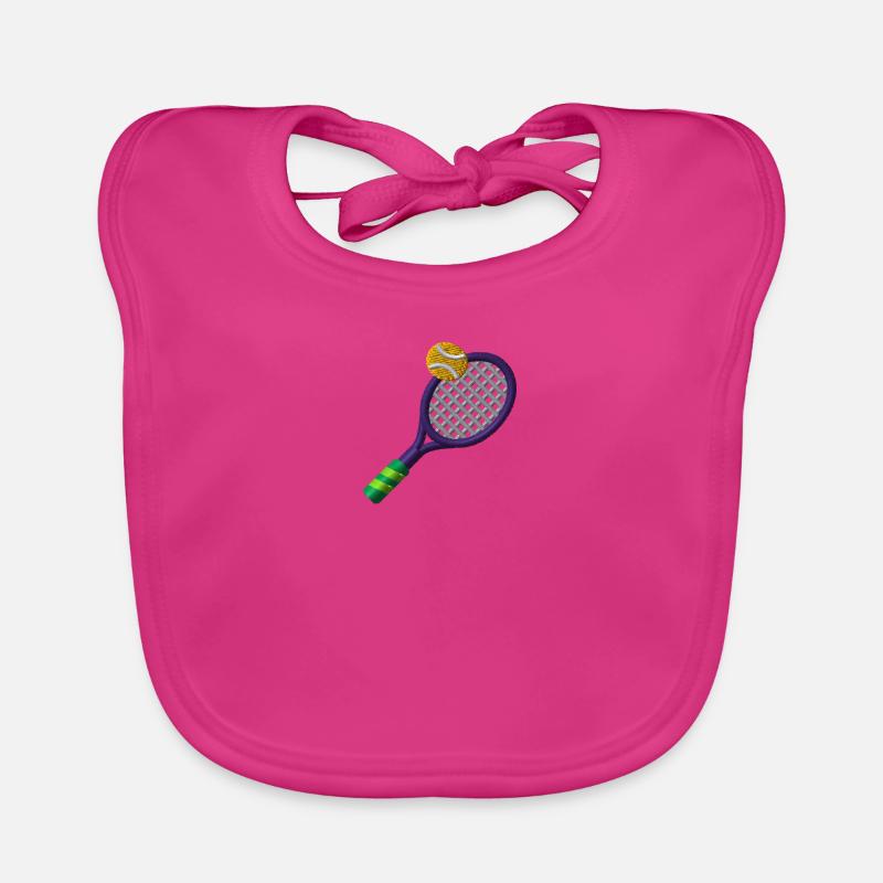 Tennis racket Organic Baby Bibs