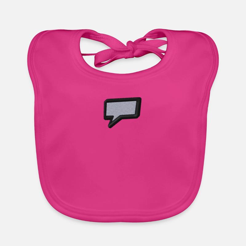 Forme de la parole - Bavoir bio Bébé - fuchsia