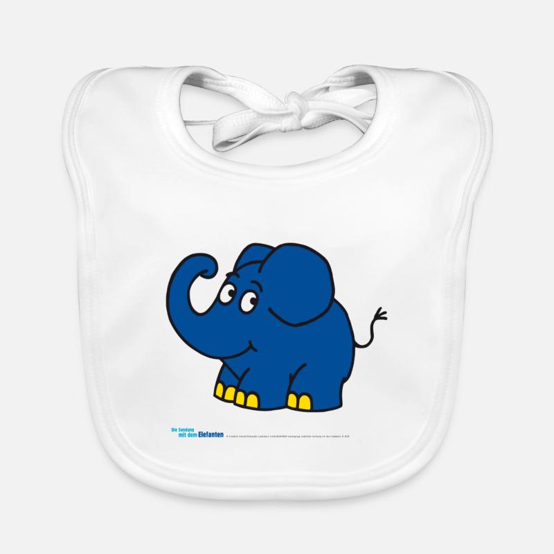 L’éléphant - Debout Bavoir bio Bébé