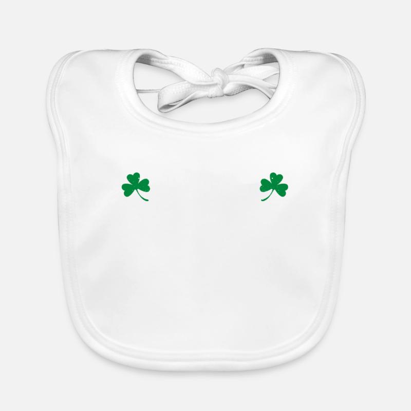 Chemise de jour de St. Patrick! Bavoir bio Bébé