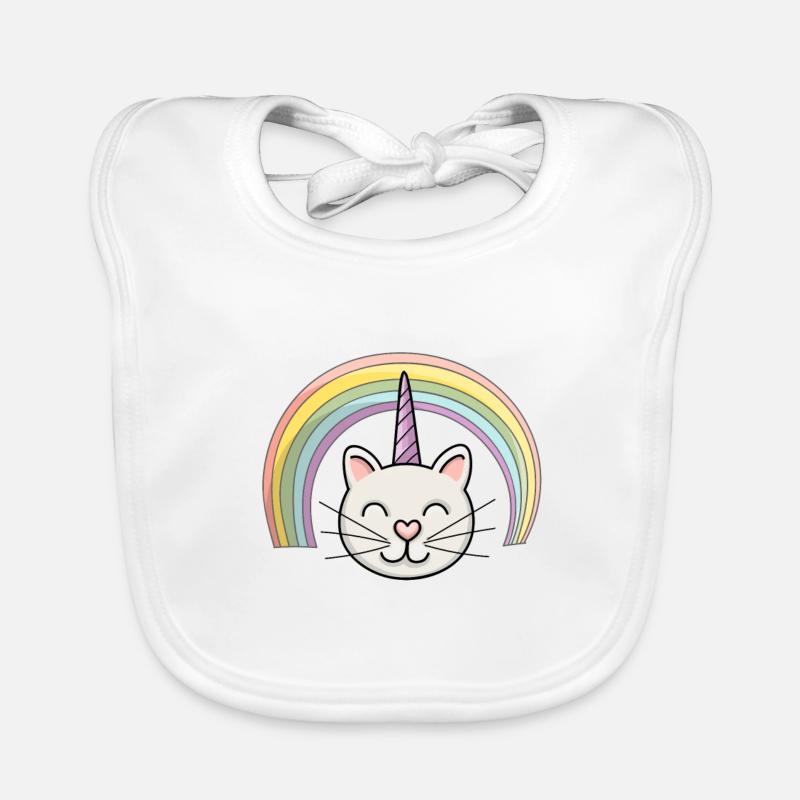 CATICORN - The Magic Cat Unicorn Organic Baby Bibs