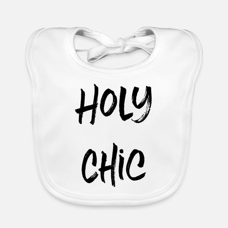 Holy Chic - Baby Bio-Lätzchen - Weiß