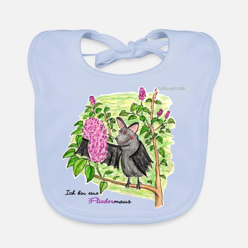 Lilac mouse Organic Baby Bibs