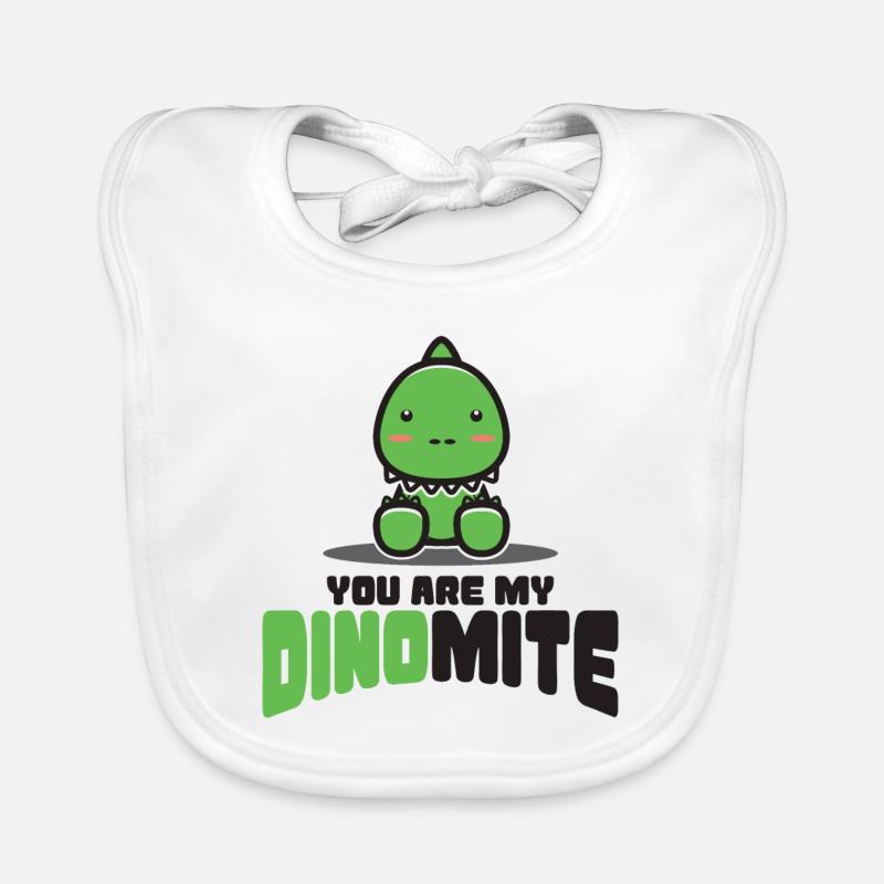 Dino Dinosaurier Urzeit Trex Fleischfresser Baby Bio-Lätzchen