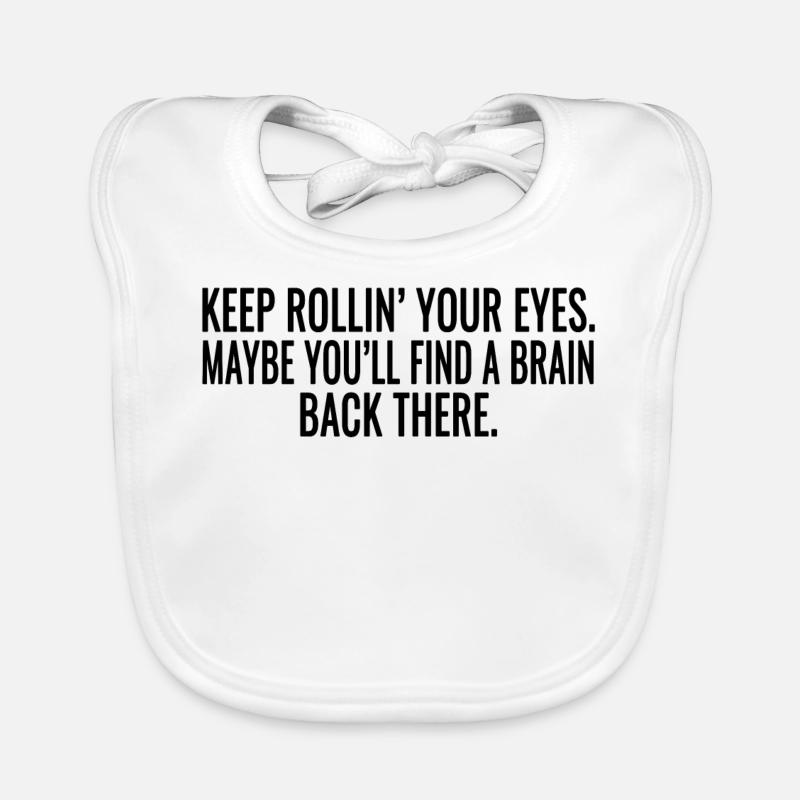 Sarcasm sayings Organic Baby Bibs