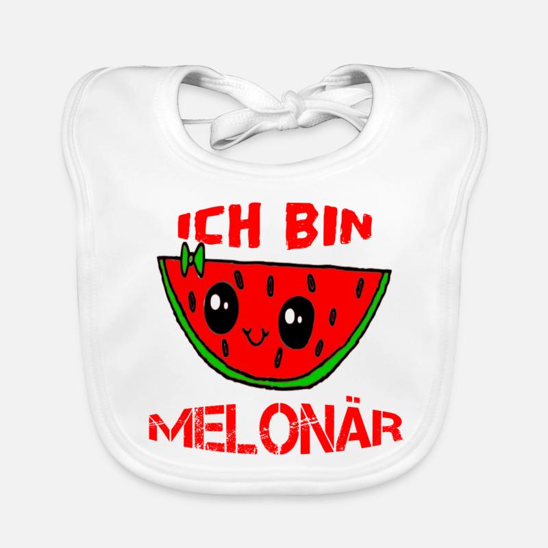 Pastèque melon melon Bavoir bio Bébé