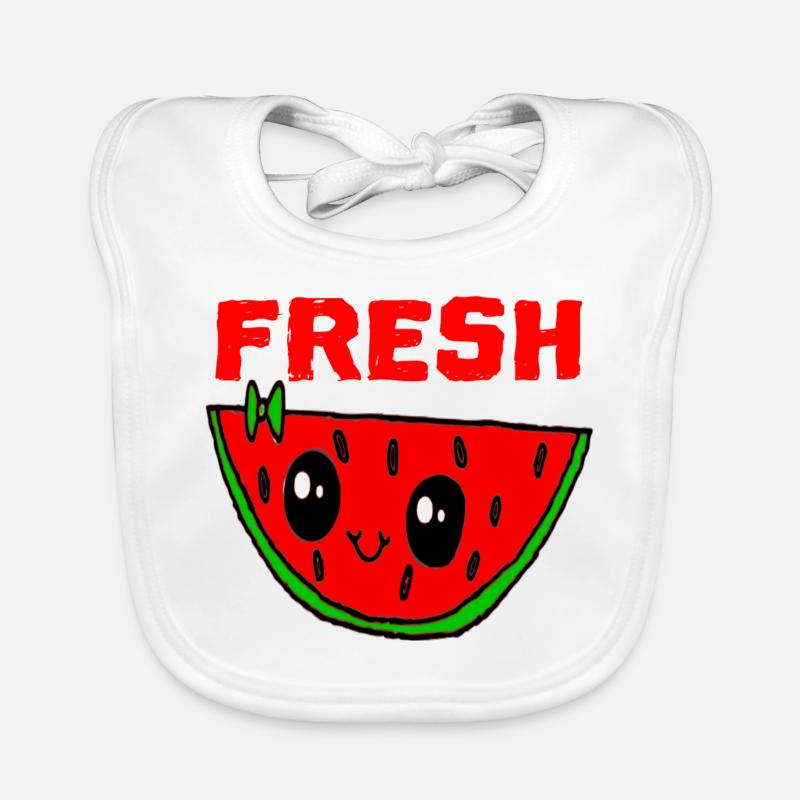 Pastèque MELONE Love Bavoir bio Bébé