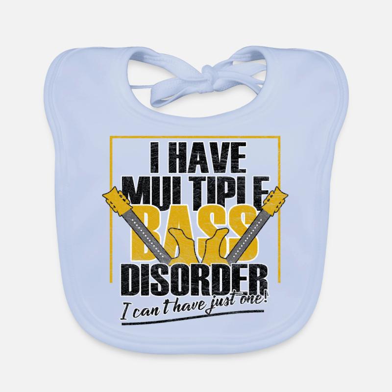 bass player Organic Baby Bibs