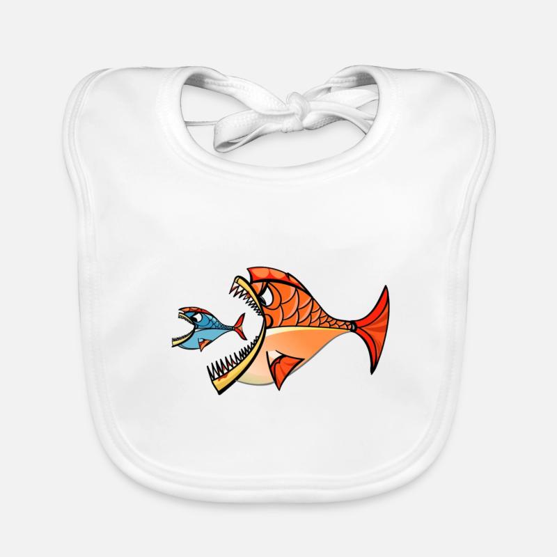 Two piranhas Organic Baby Bibs