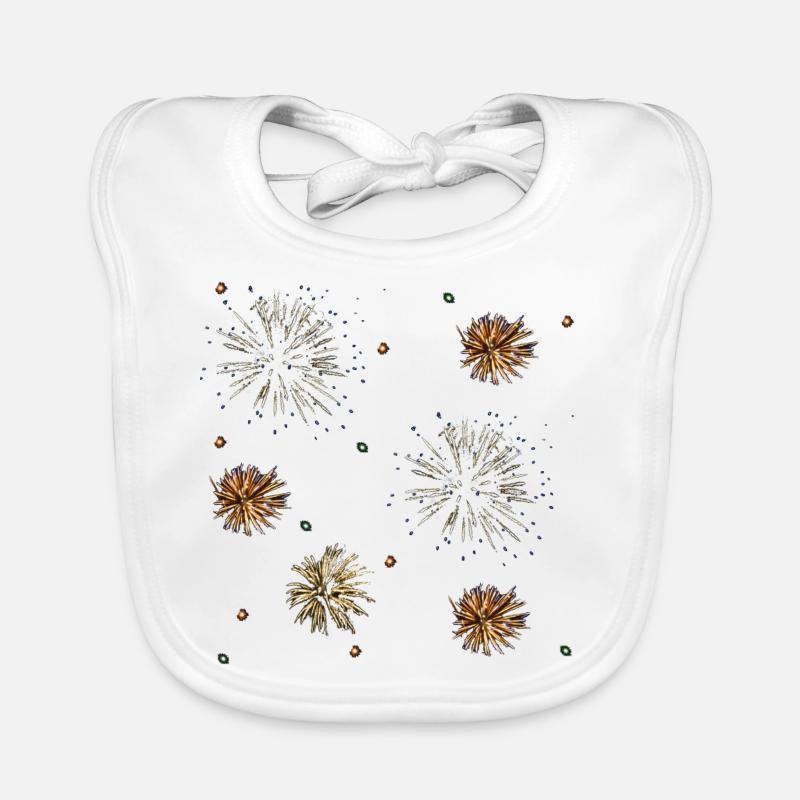 fireworks Organic Baby Bibs