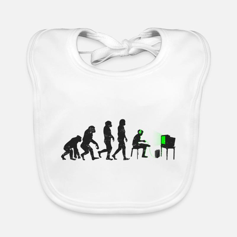 Evolution of Gamer Evolution Organic Baby Bibs