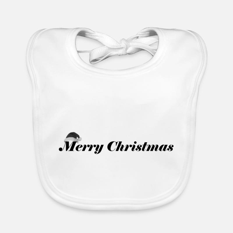 Joyeux Noël | Bonnet de Noël | Cadeau Bavoir bio Bébé