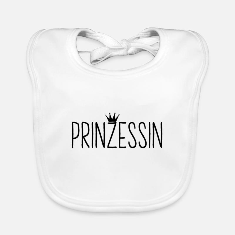 Prinzessin | Krone Tochter Mädchen Kinder Geschenk Baby Bio-Lätzchen