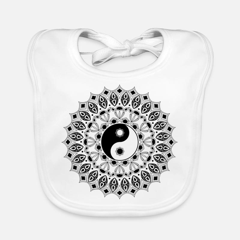 yin yang Organic Baby Bibs