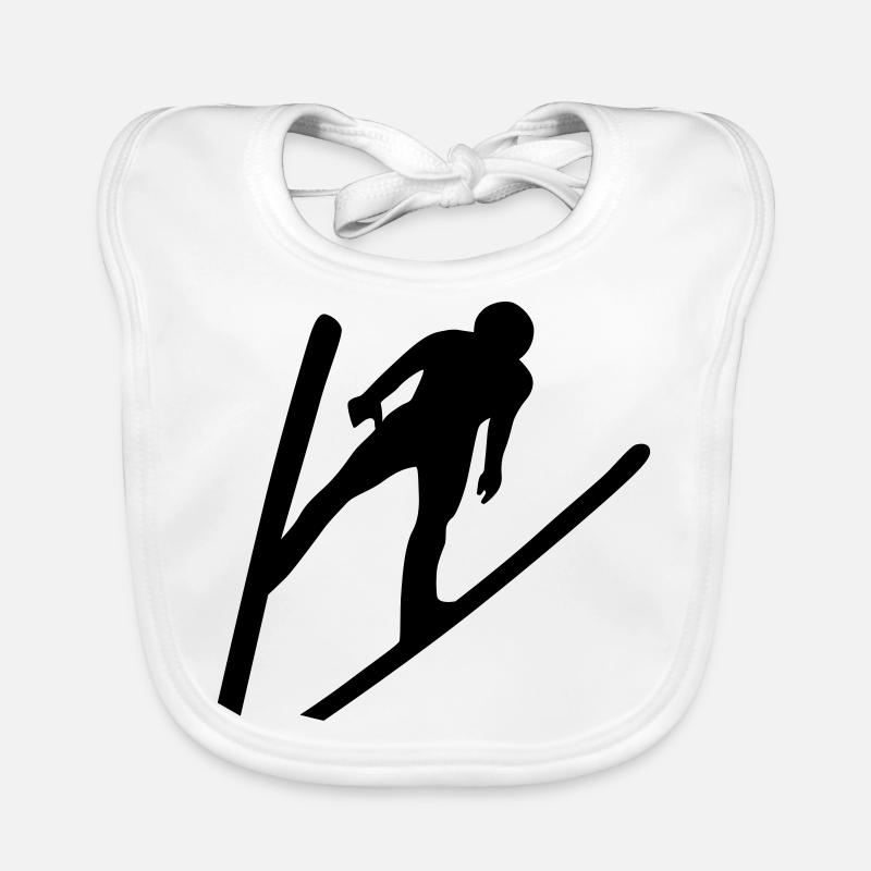 Saut de ski Bavoir bio Bébé