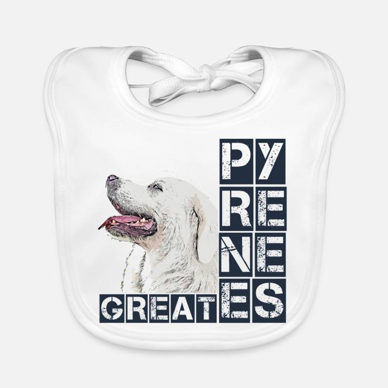 Great Pyrenees Pyrenean Mountain Dog Dog Dog Organic Baby Bibs
