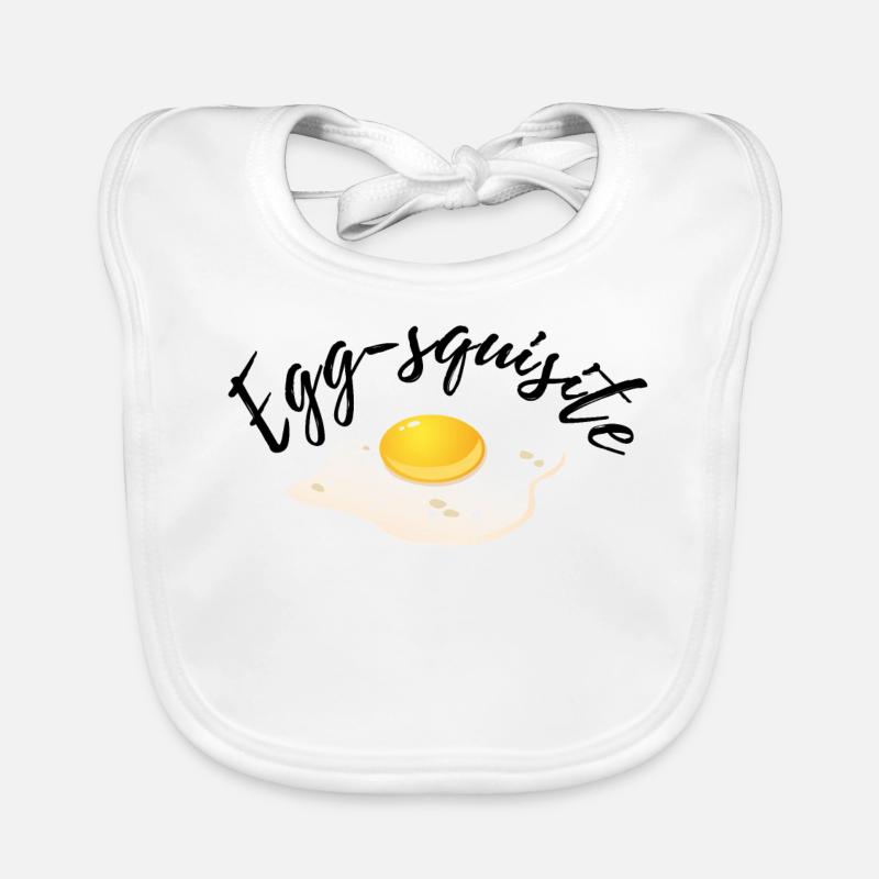 Egg-squisite - Baby Bio-Lätzchen - Weiß