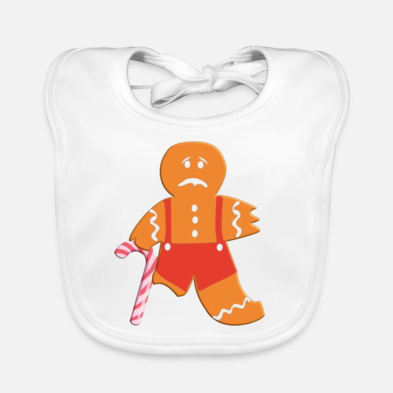 Verletzter Lebkuchenmann - Ein tolles Geschenk! Baby Bio-Lätzchen