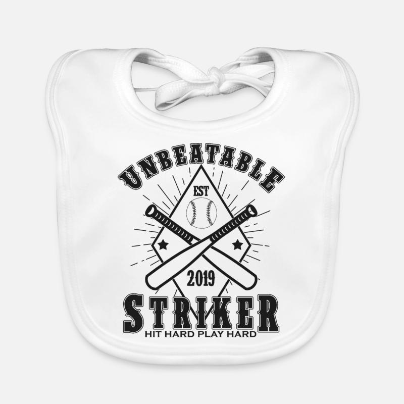 Cooles Baseball Baseballspieler Striker Geschenk Baby Bio-Lätzchen