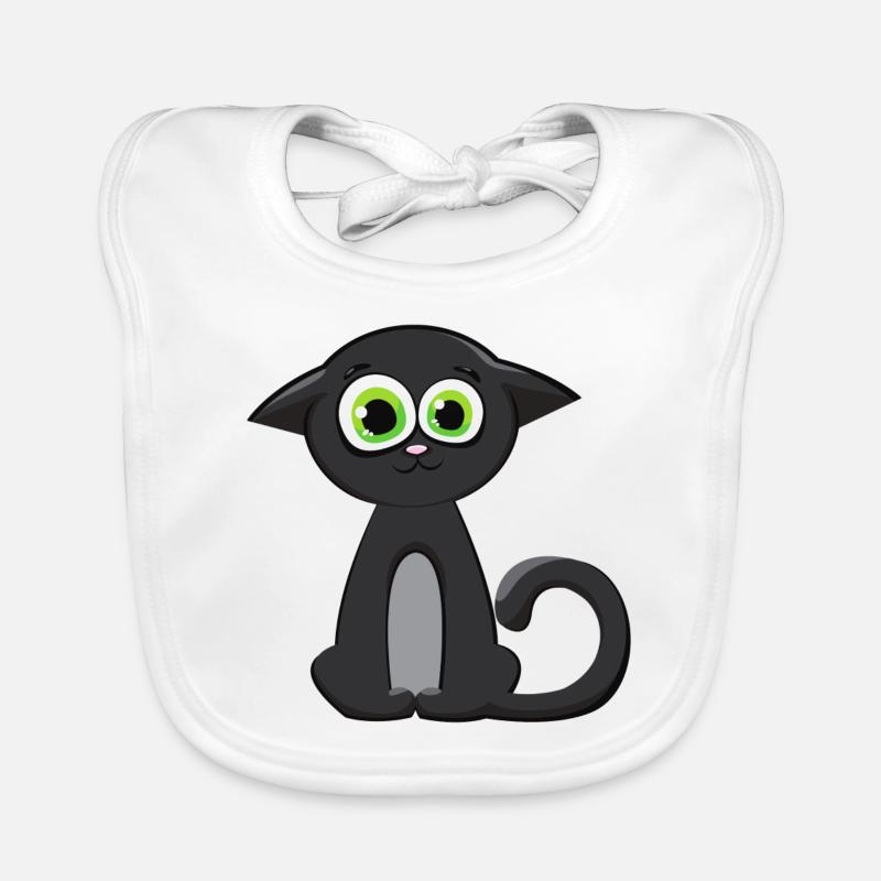 Chaton visage de chat Bavoir bio Bébé