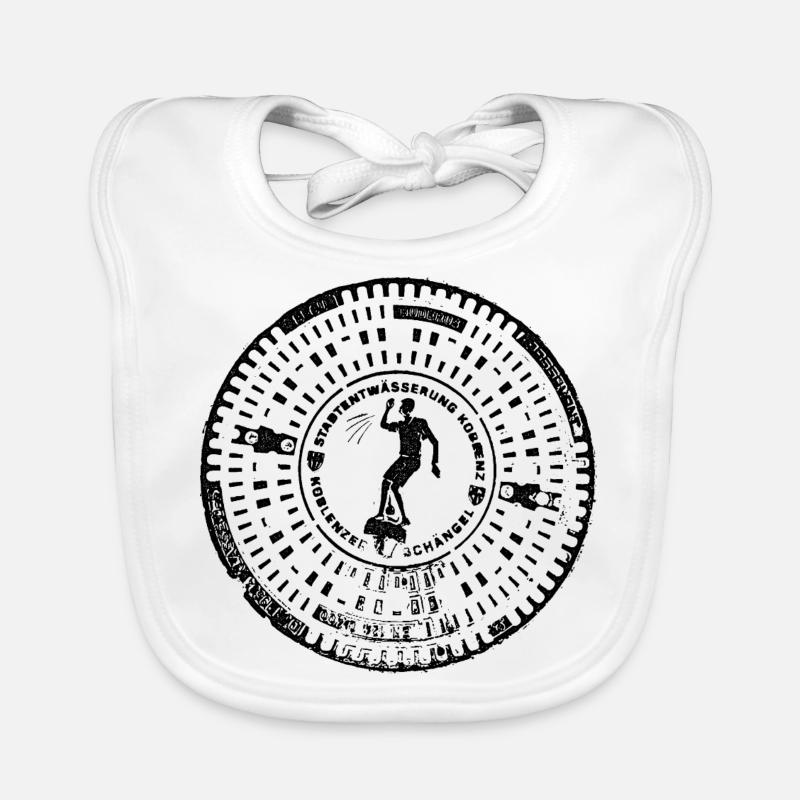 Coblence Gully Gulli Couvercle d’égout Cadeau Schängel Bavoir bio Bébé