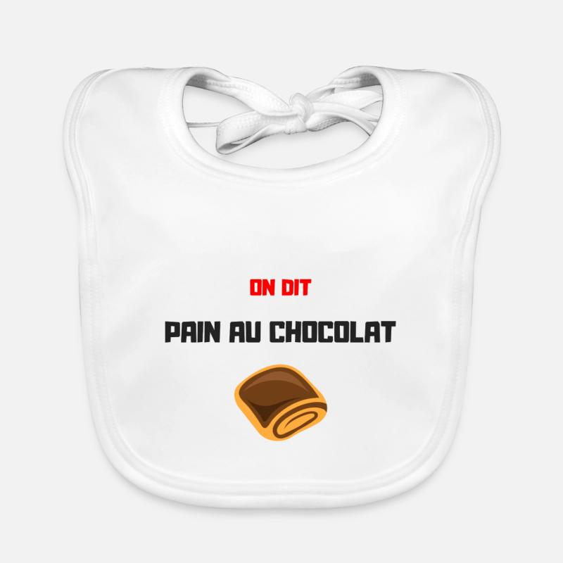 On dit au chocolat Bavoir bio Bébé