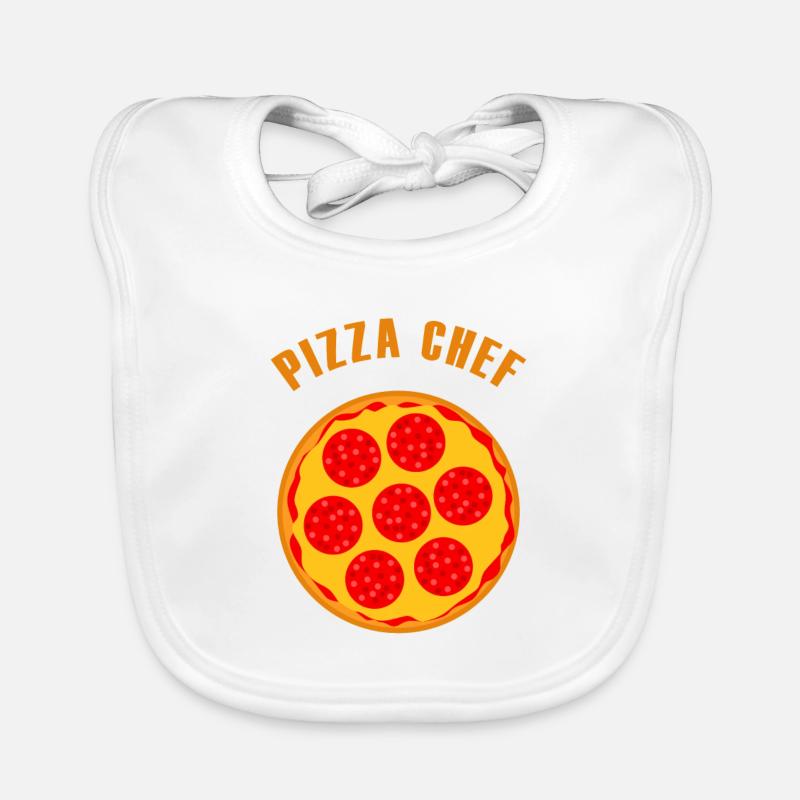 Pizza Chef Gift Organic Baby Bibs