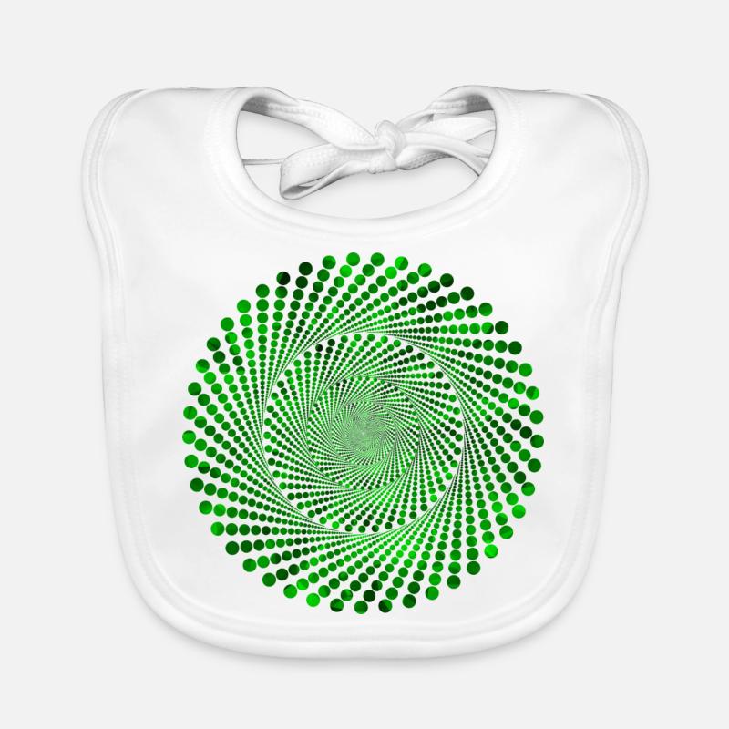 Punkte Spirale Baby Bio-Lätzchen