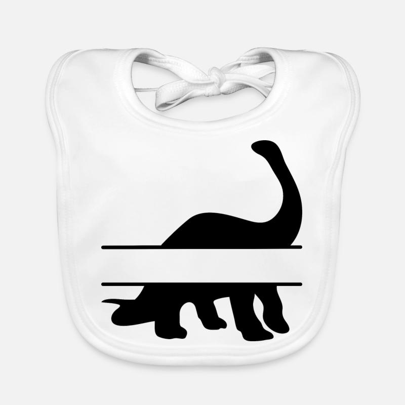 name dinosaurs Organic Baby Bibs