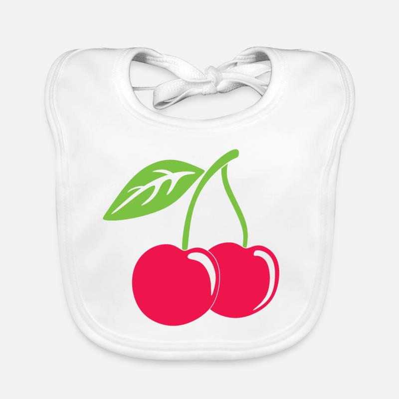 Rote Kirschen Baby Bio-Lätzchen