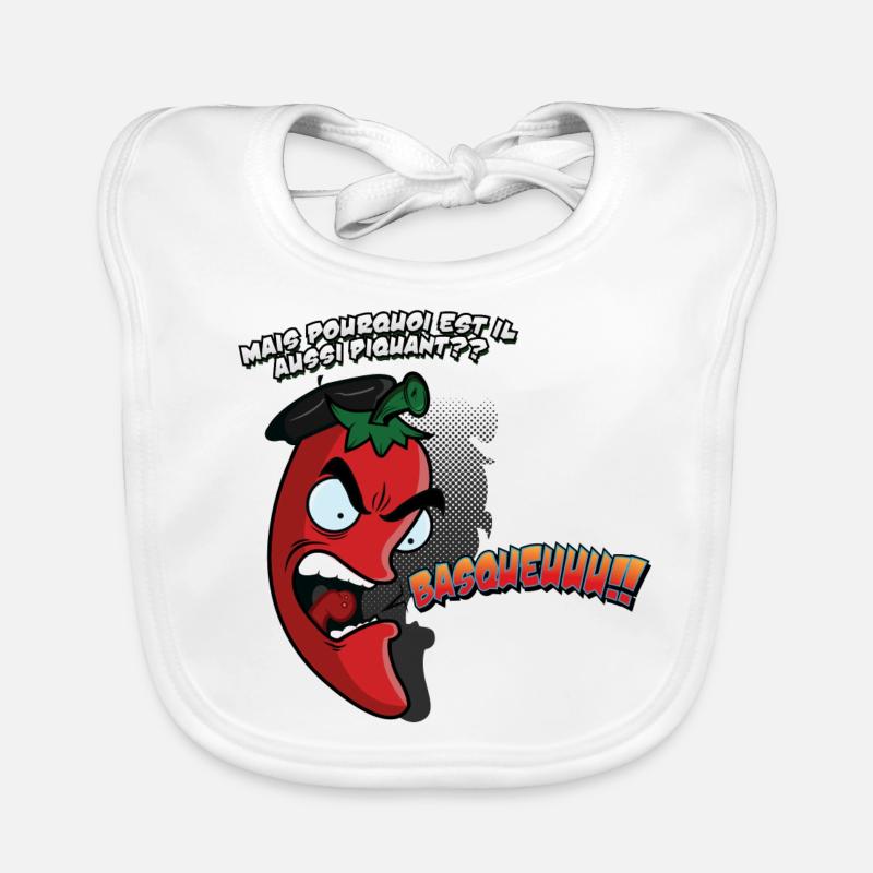 Piment Basque Bavoir bio Bébé