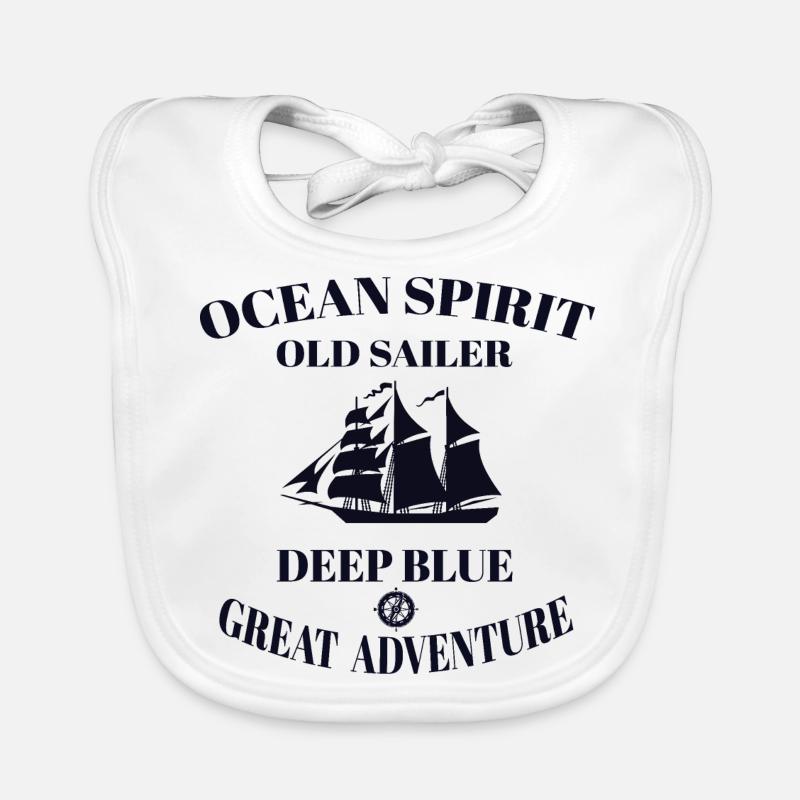 Sailing Ship Cruise - Summer tshirt Organic Baby Bibs