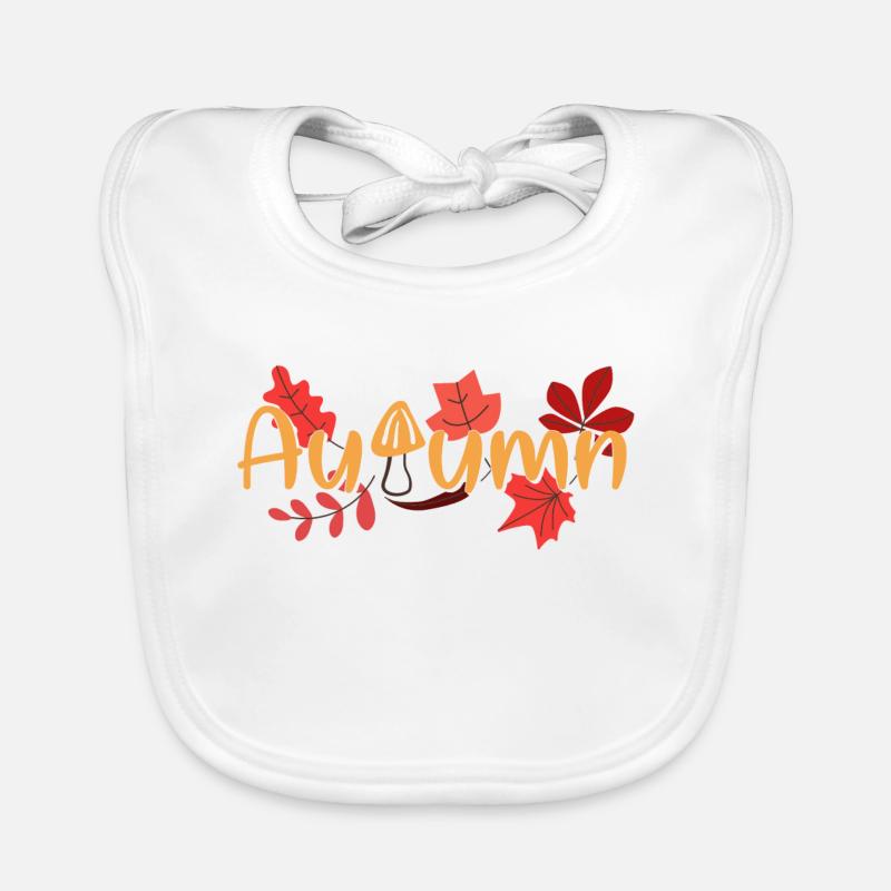 HERBST HERBSTLICH HERBST SPRUCH Baby Bio-Lätzchen